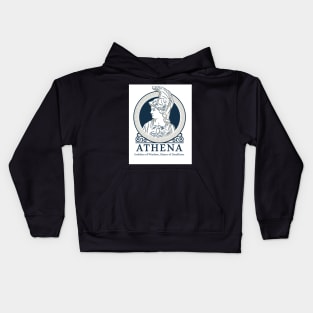 Athena, Goddess of wisdom, slayer of deadlines Kids Hoodie